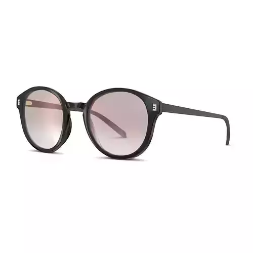 EOE EYEWEAR - Ensamheten Black Sunglasses Low-poly 3D model