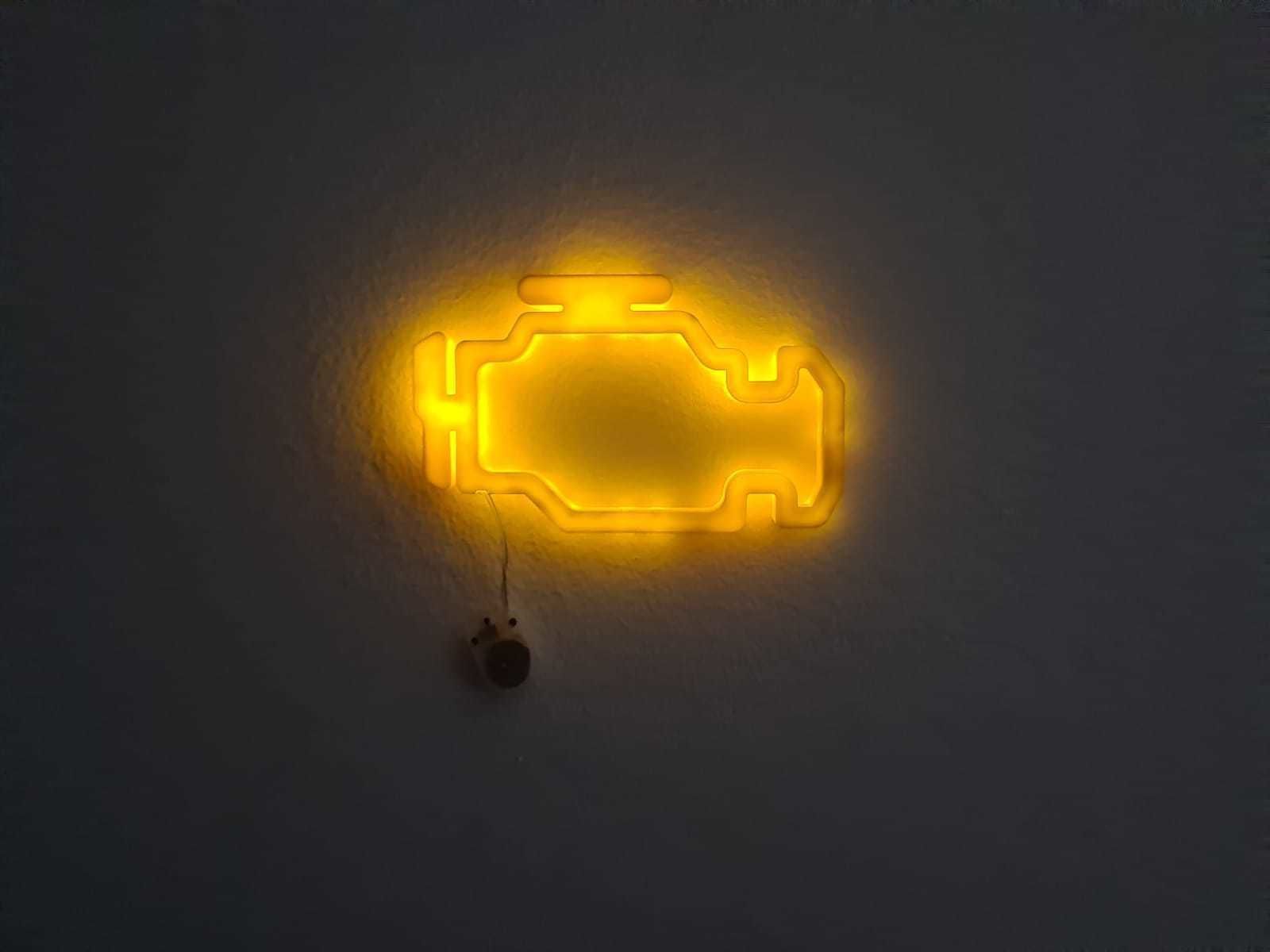 CHECK ENGINE LAMP 3D print model_5
