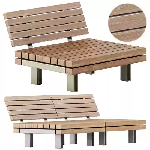 KONG Wooden outdoor chair by Vestre