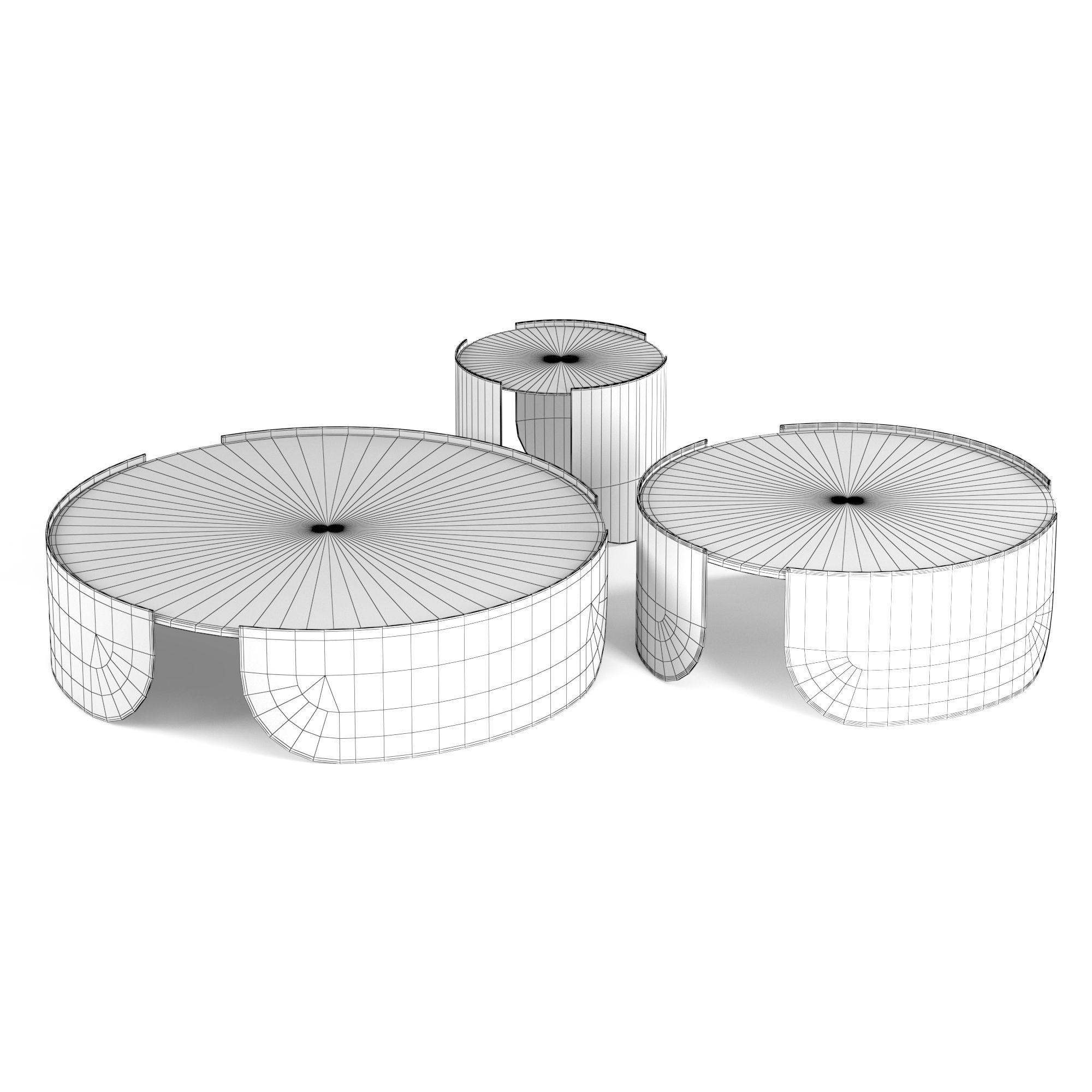 Cantori Atenae coffee tables 3D model_8