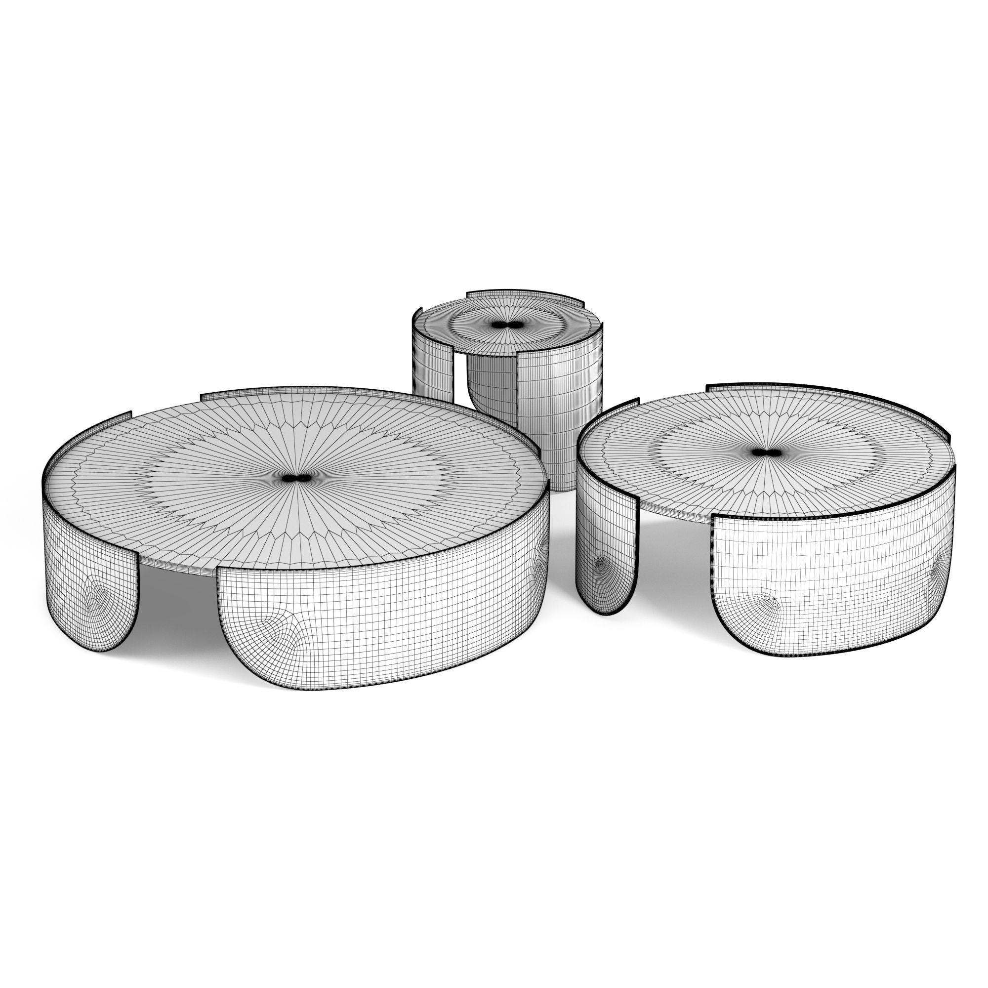 Cantori Atenae coffee tables 3D model_7