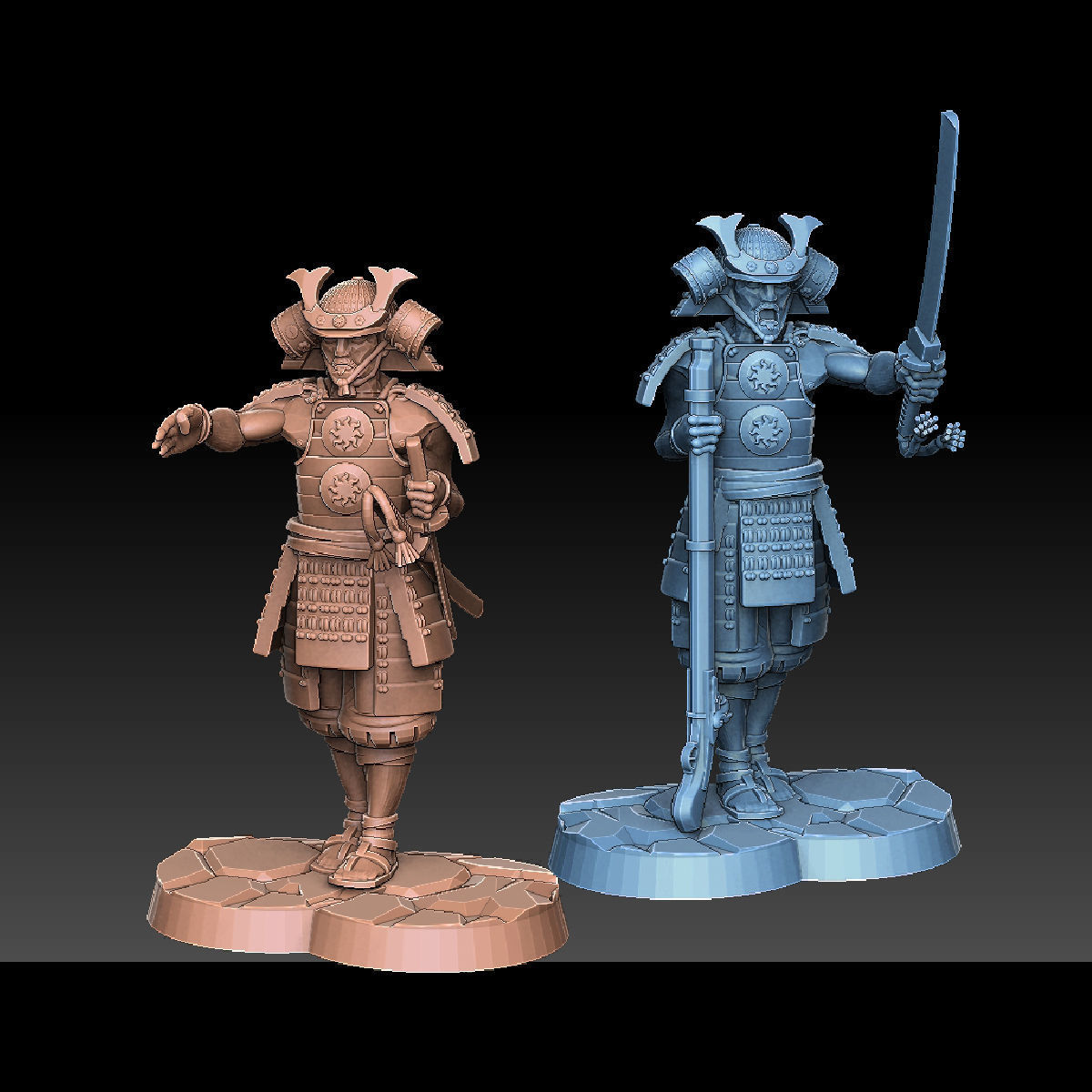 Ashigaru Musket Regiment 3D print model_5