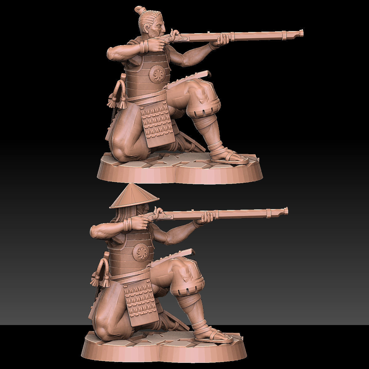 Ashigaru Musket Regiment 3D print model_16