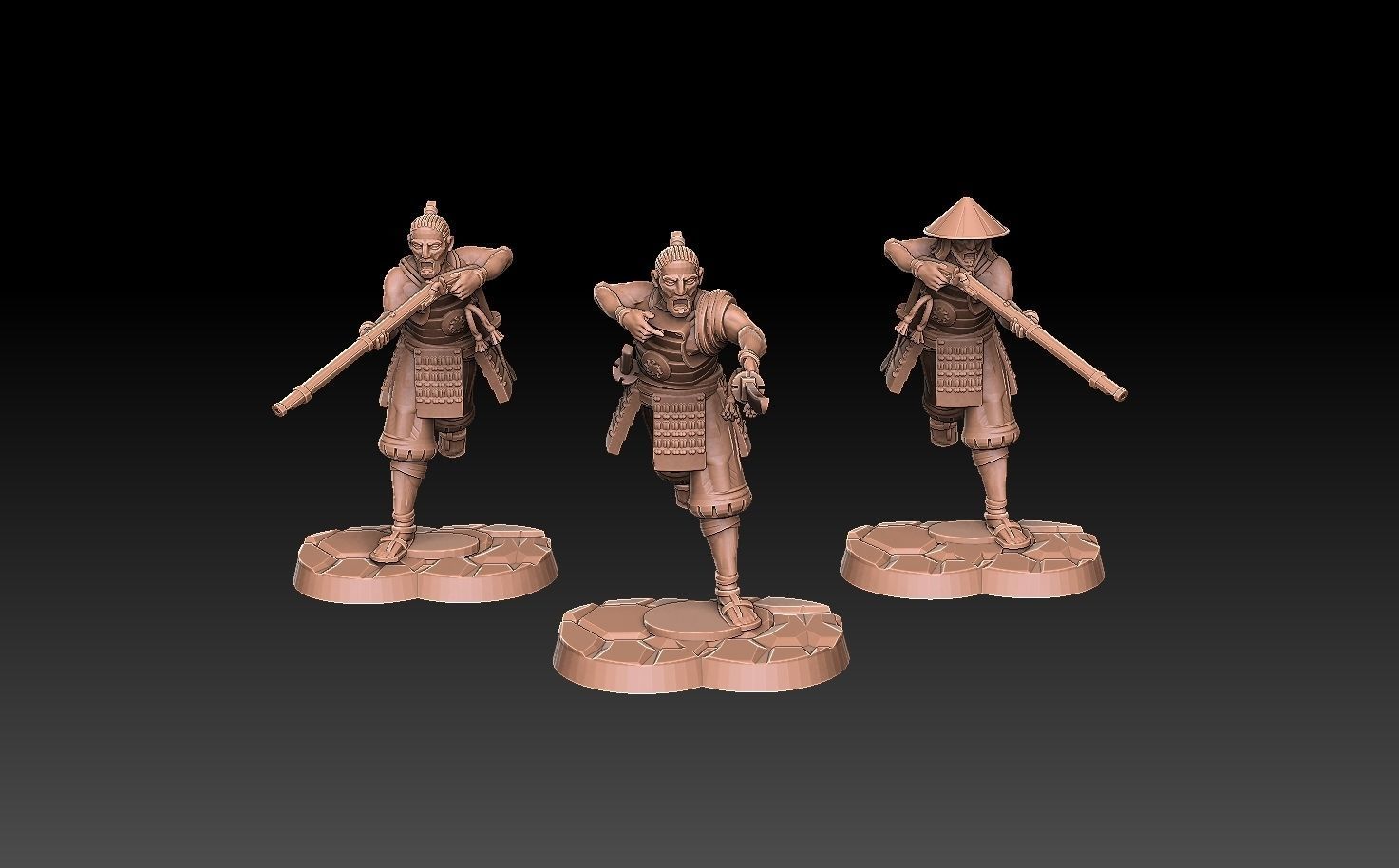 Ashigaru Musket Regiment 3D print model_7