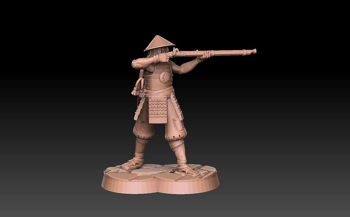 Ashigaru Musket Regiment 3D print model_10