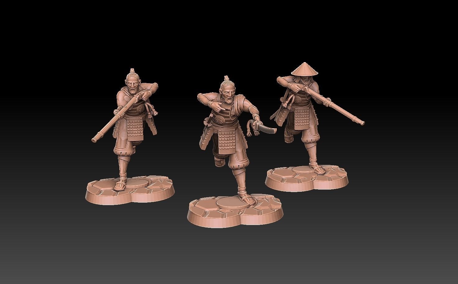 Ashigaru Musket Regiment 3D print model_8