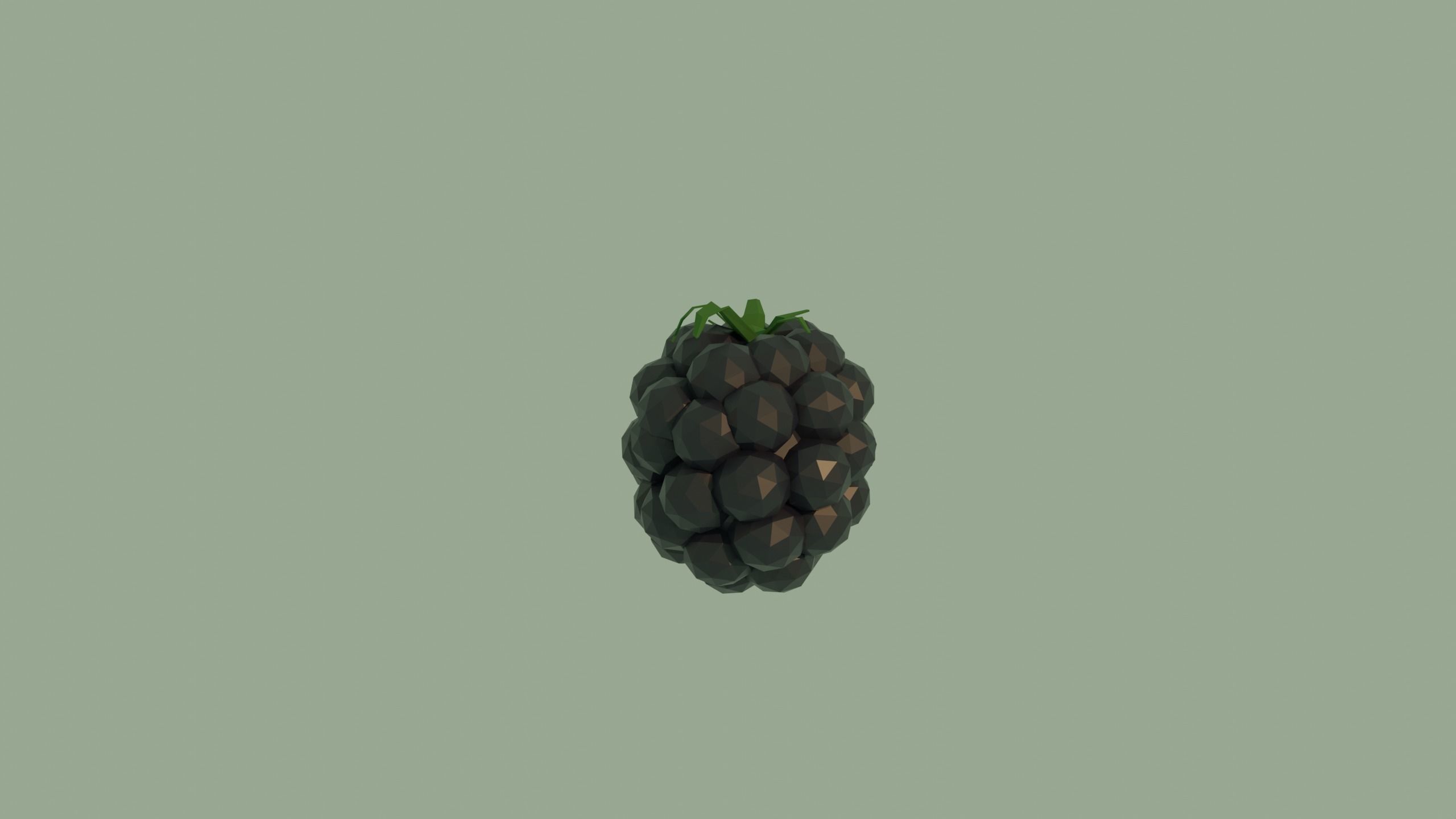Low Poly Fruit  Low-poly 3D model_3