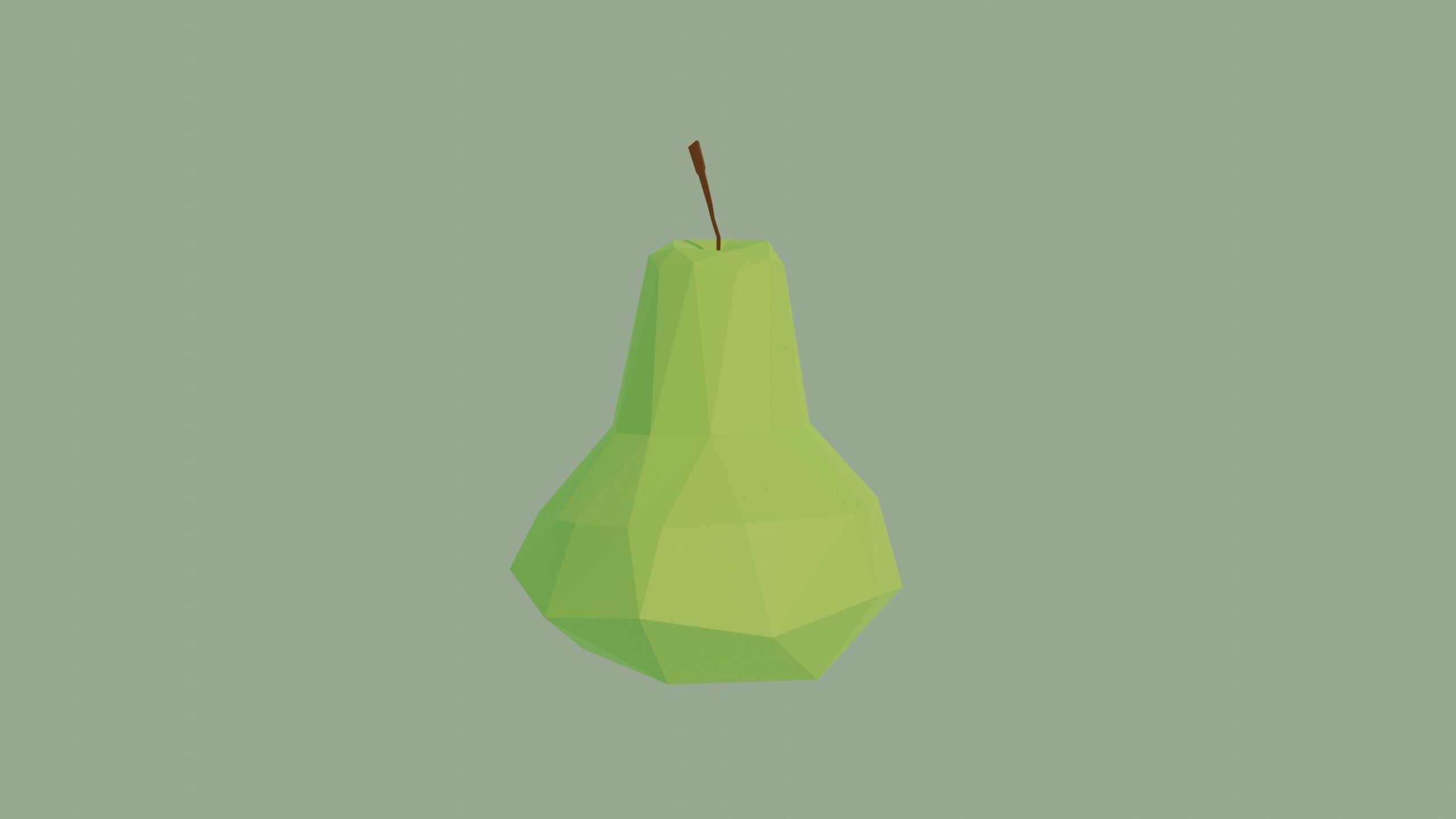 Low Poly Fruit  Low-poly 3D model_1
