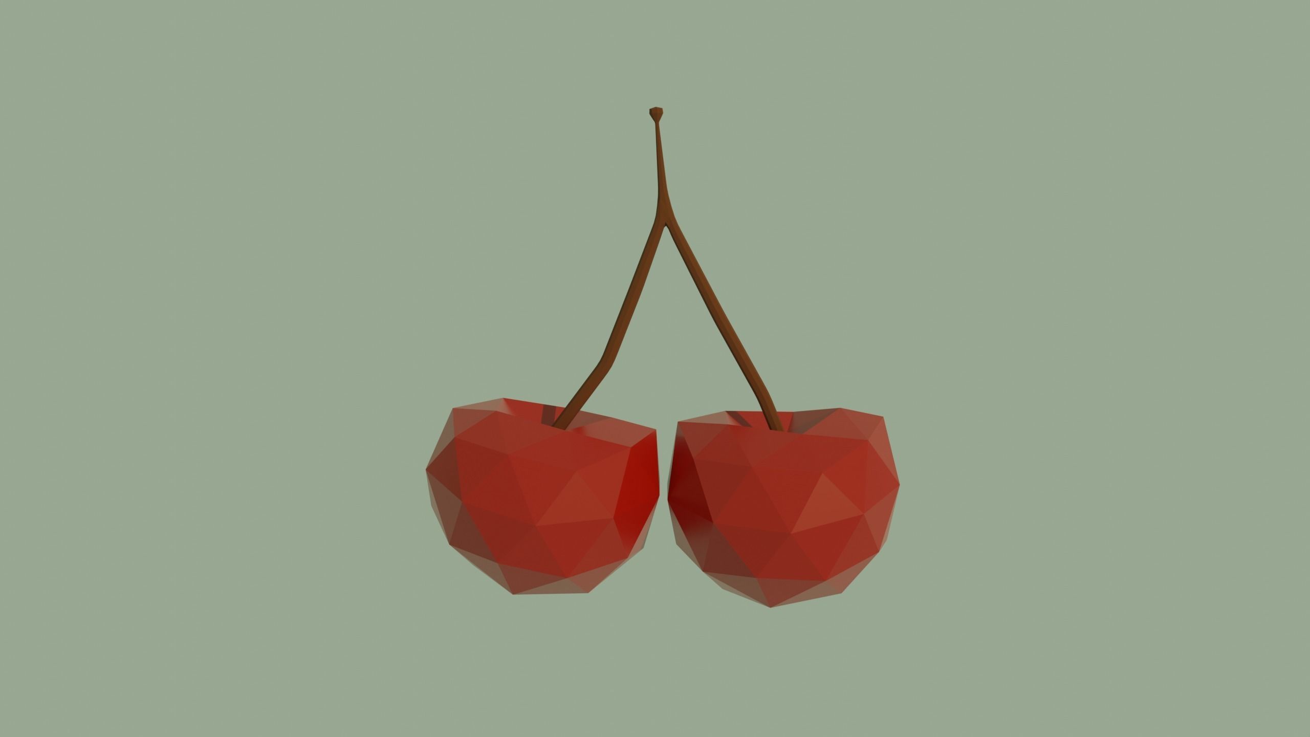 Low Poly Fruit  Low-poly 3D model_4