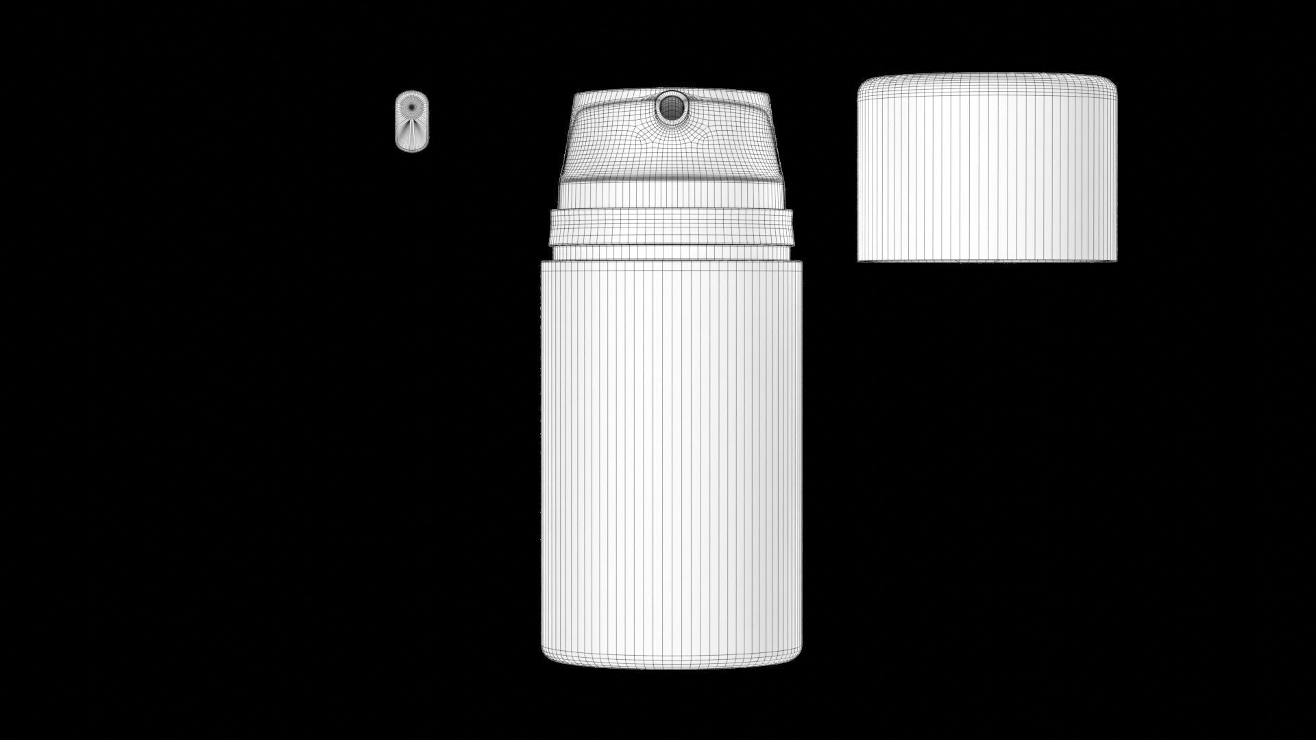 Airless Pump Bottle Cosmetic 3D model_14