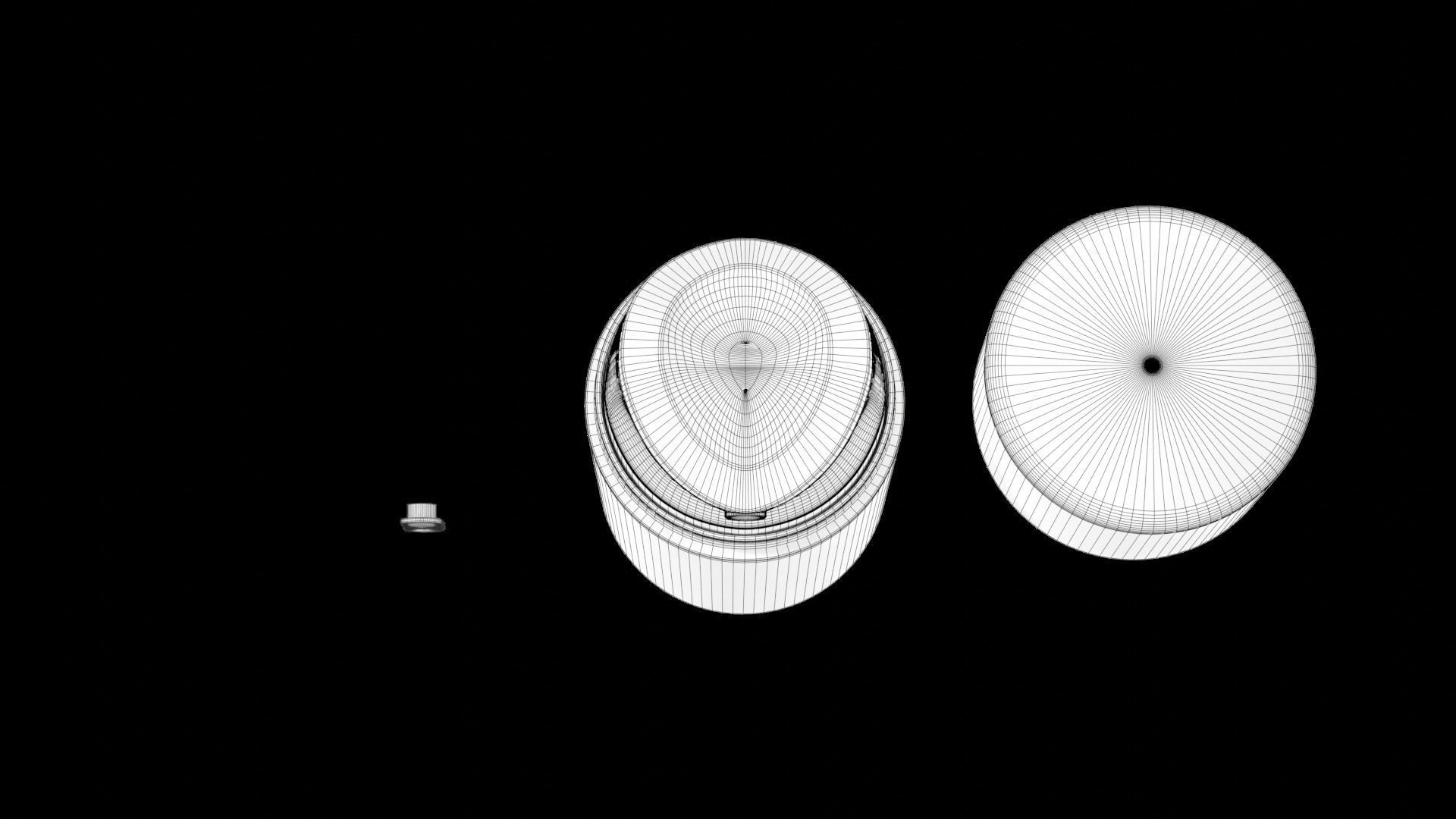 Airless Pump Bottle Cosmetic 3D model_17