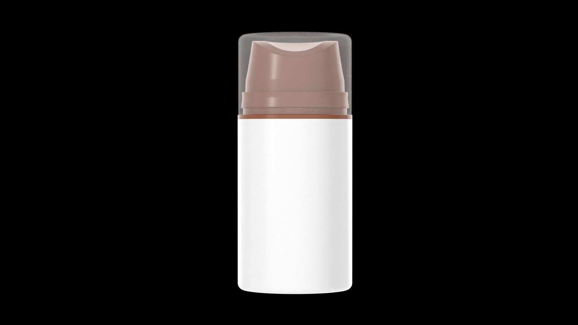 Airless Pump Bottle Cosmetic 3D model_4