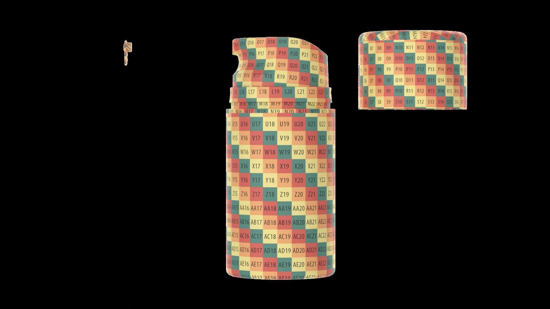 Airless Pump Bottle Cosmetic 3D model_11