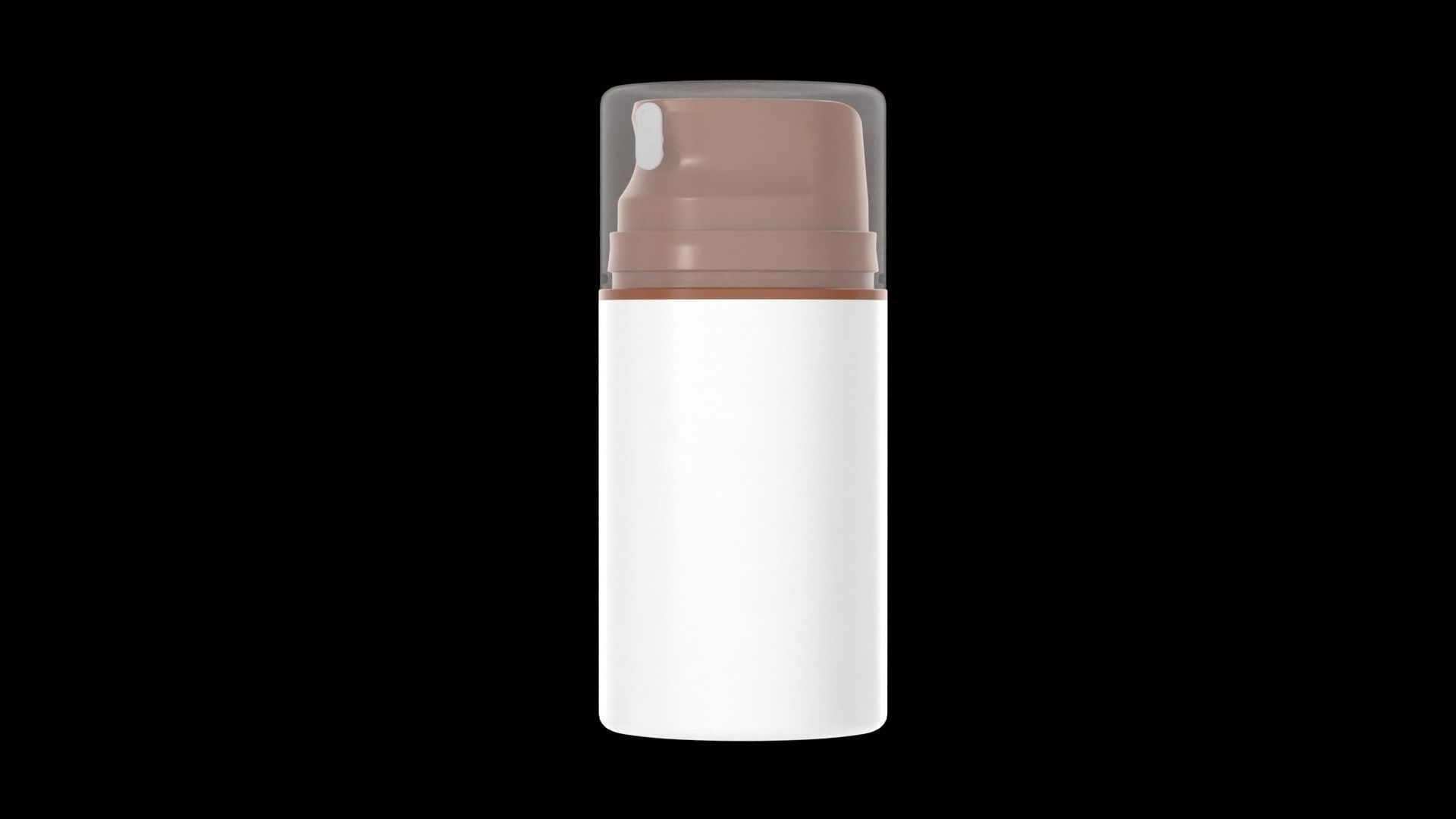 Airless Pump Bottle Cosmetic 3D model_1