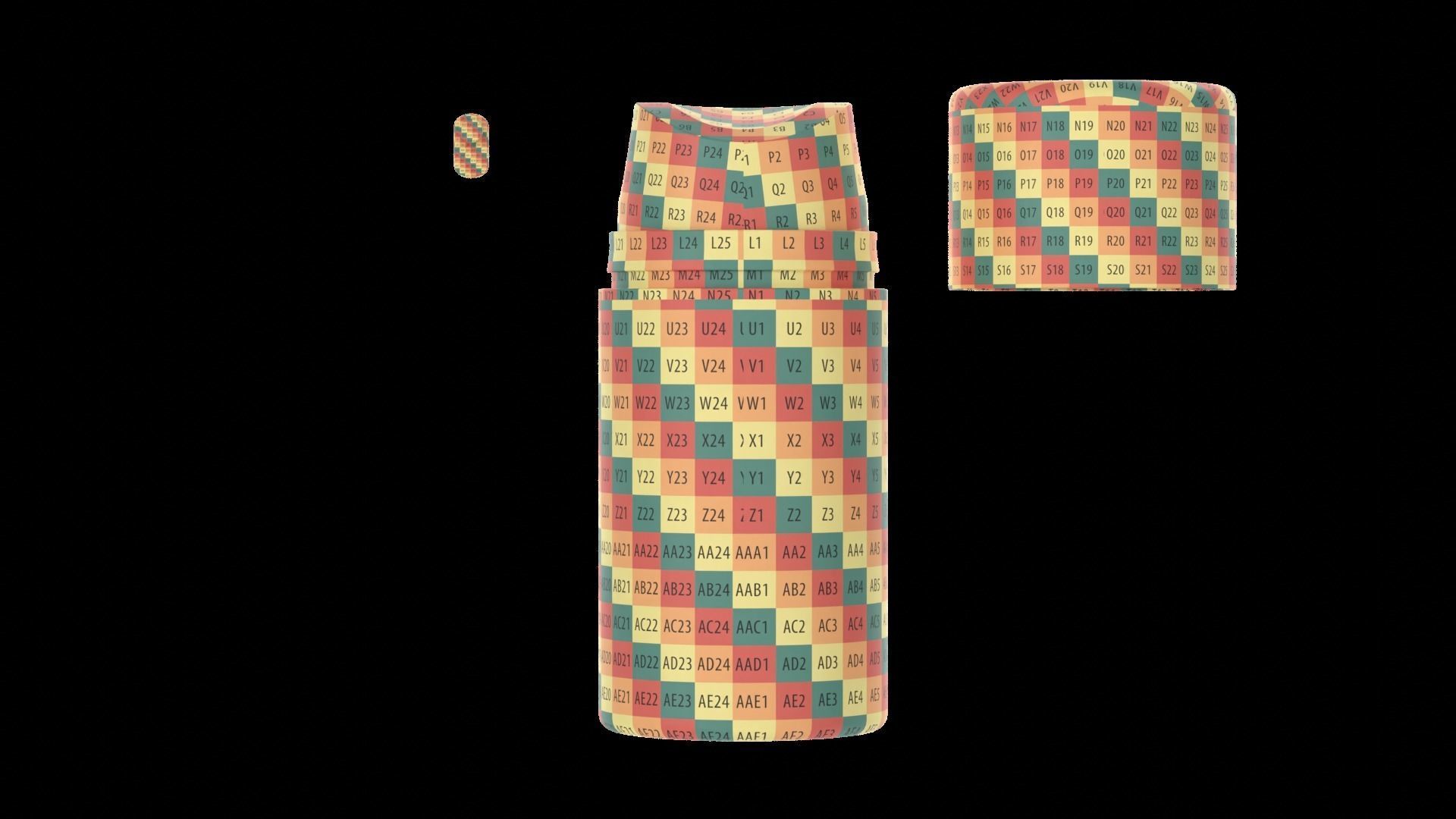 Airless Pump Bottle Cosmetic 3D model_12