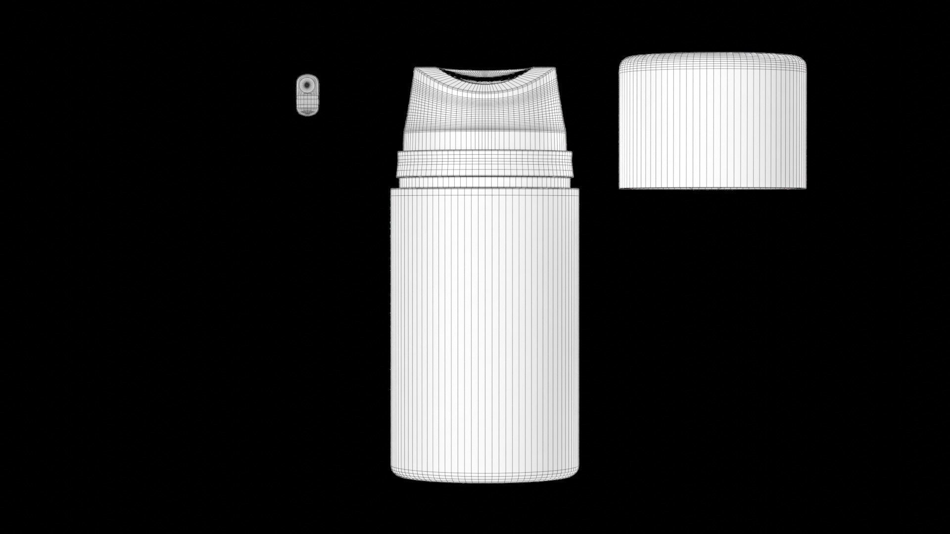 Airless Pump Bottle Cosmetic 3D model_16