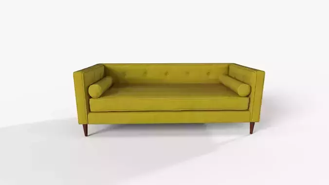 Braxton Daybed Low-poly 3D model