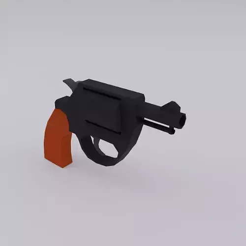ASTRA 680 revolver  Low-poly 3D model
