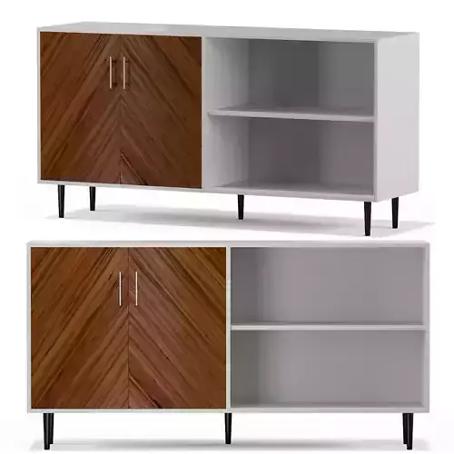 Caye Modern 2 Door Bookmatch