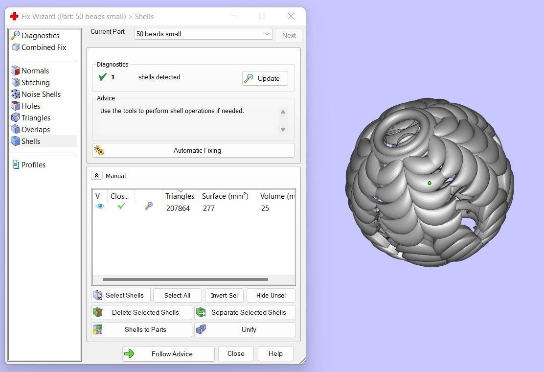 50 Beads 3D print model_6
