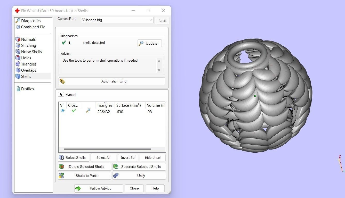 50 Beads 3D print model_4