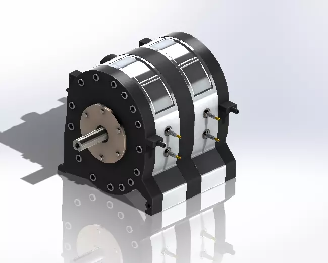 Wankel Engine Design 3D model_0