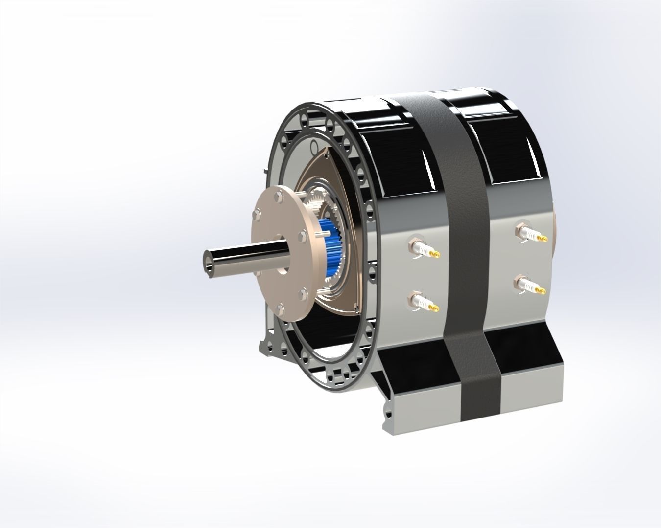 Wankel Engine Design 3D model_2