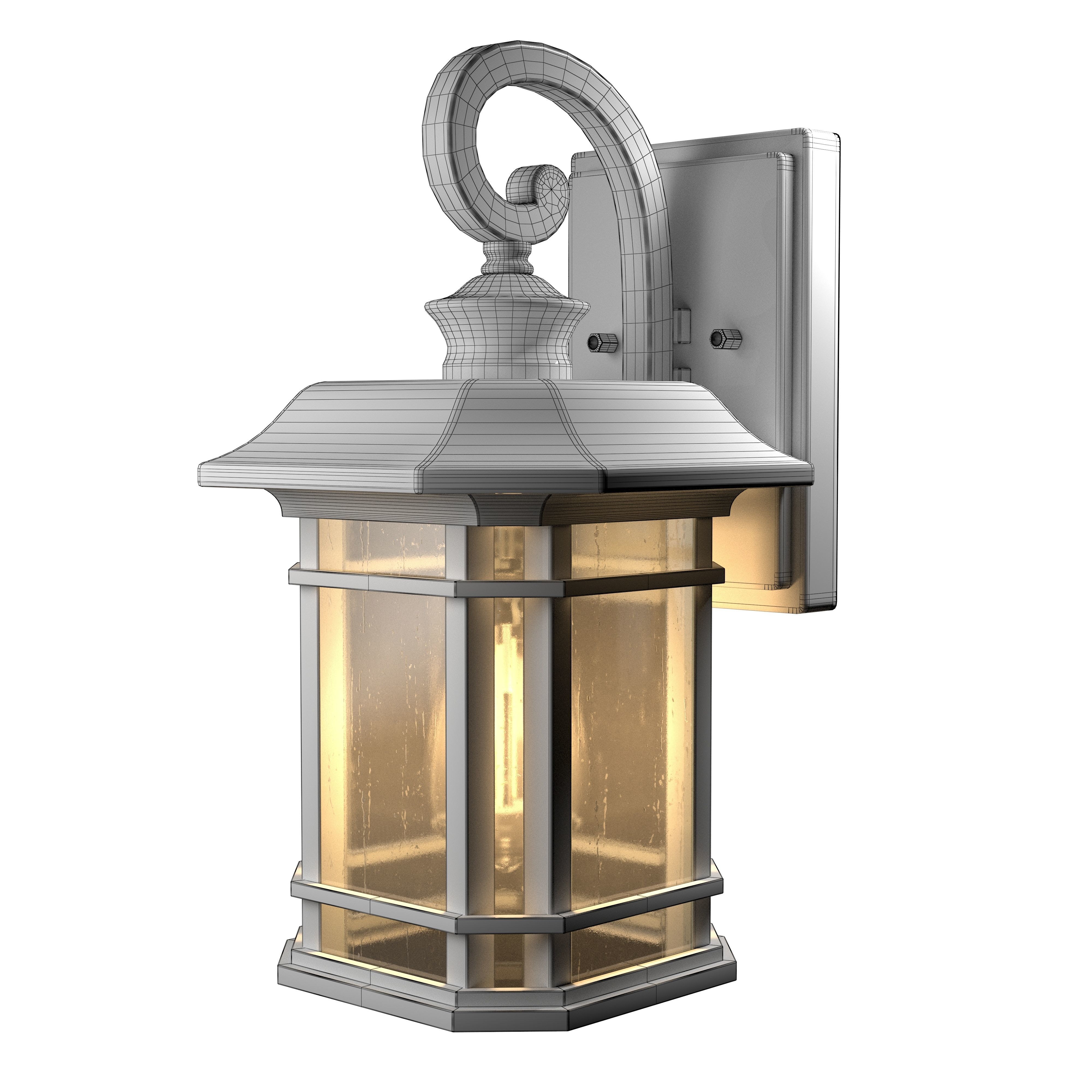 Emliviar Outdoor Wall Lanterns 3D model_4
