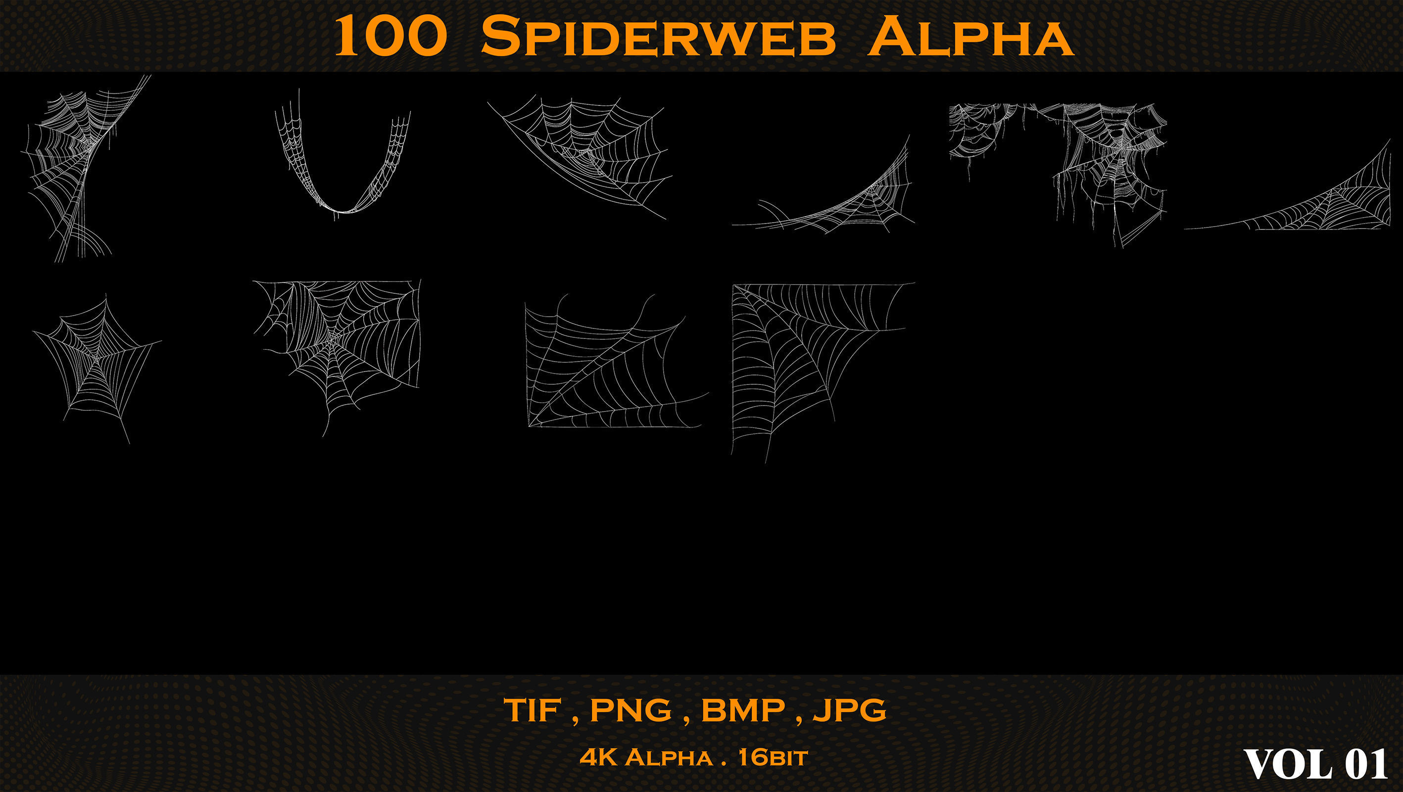 100 Spiderweb Alpha 3D model_6