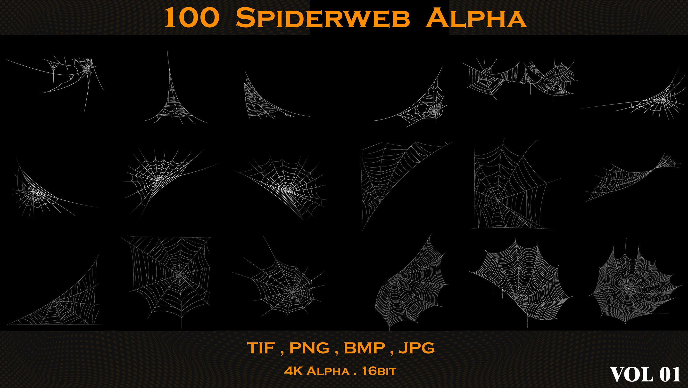 100 Spiderweb Alpha 3D model_5