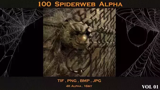 100 Spiderweb Alpha 3D model