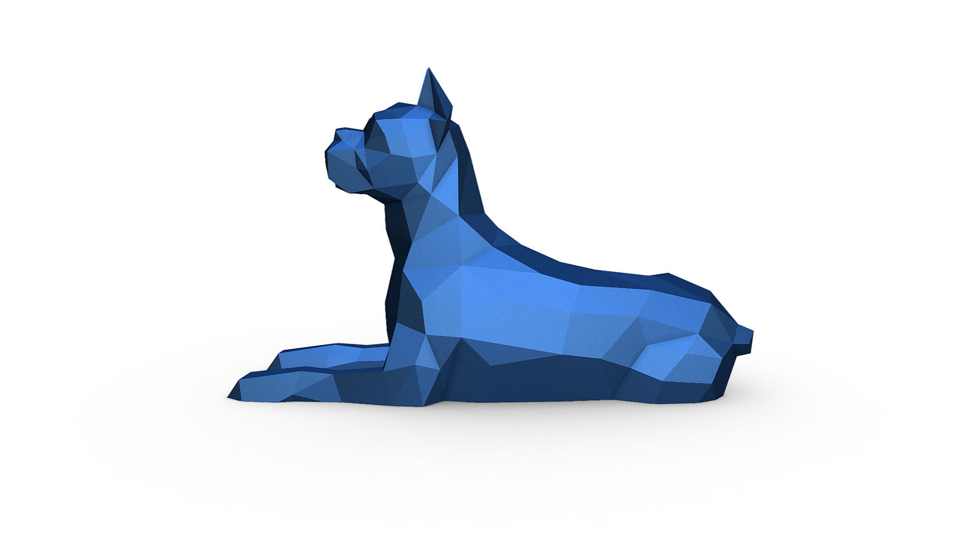 Boxer figure 3D print model_3