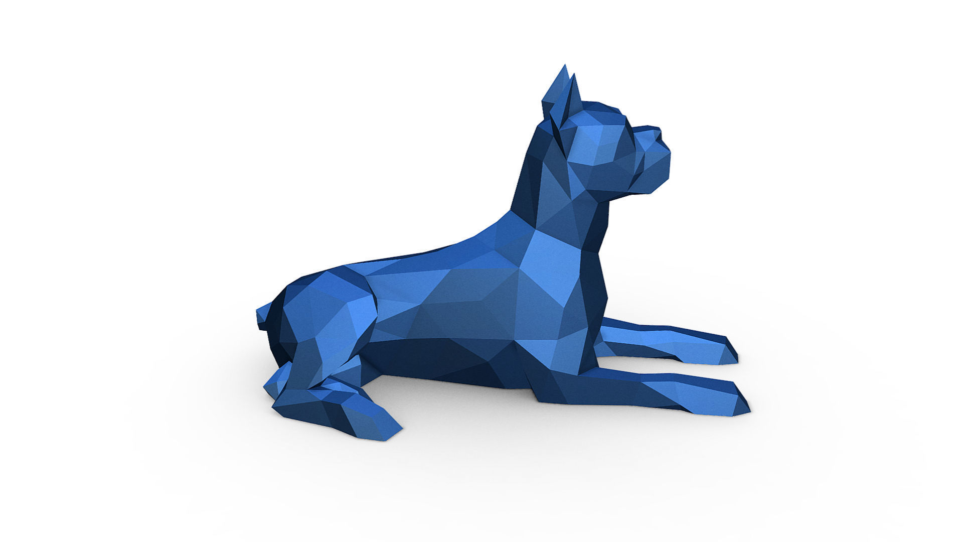 Boxer figure 3D print model_6