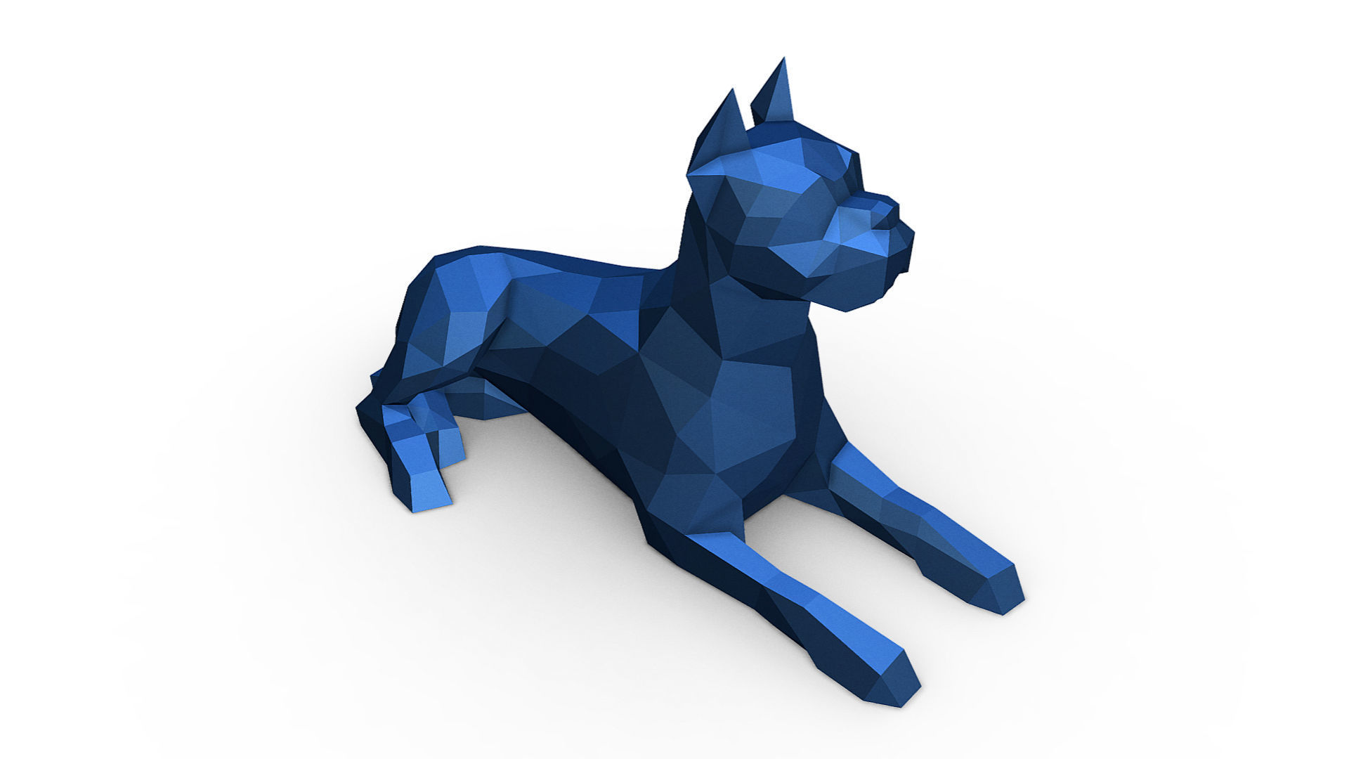 Boxer figure 3D print model_7