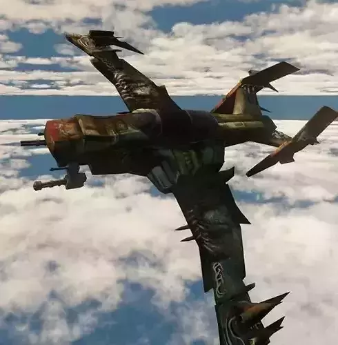modified Warhawk Low-poly 3D model
