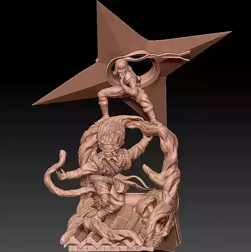 SONDAYME HOKAGUE-SARUTOBI Y EMMA 3D print model