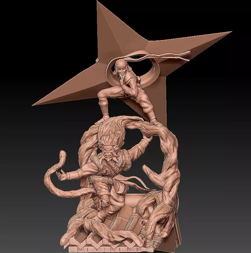 SONDAYME HOKAGUE-SARUTOBI Y EMMA 3D print model_0