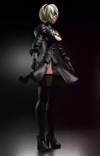 Nier automata 2b 3D model