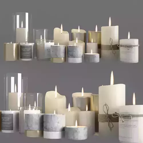 Candles Set in shapes and sizes