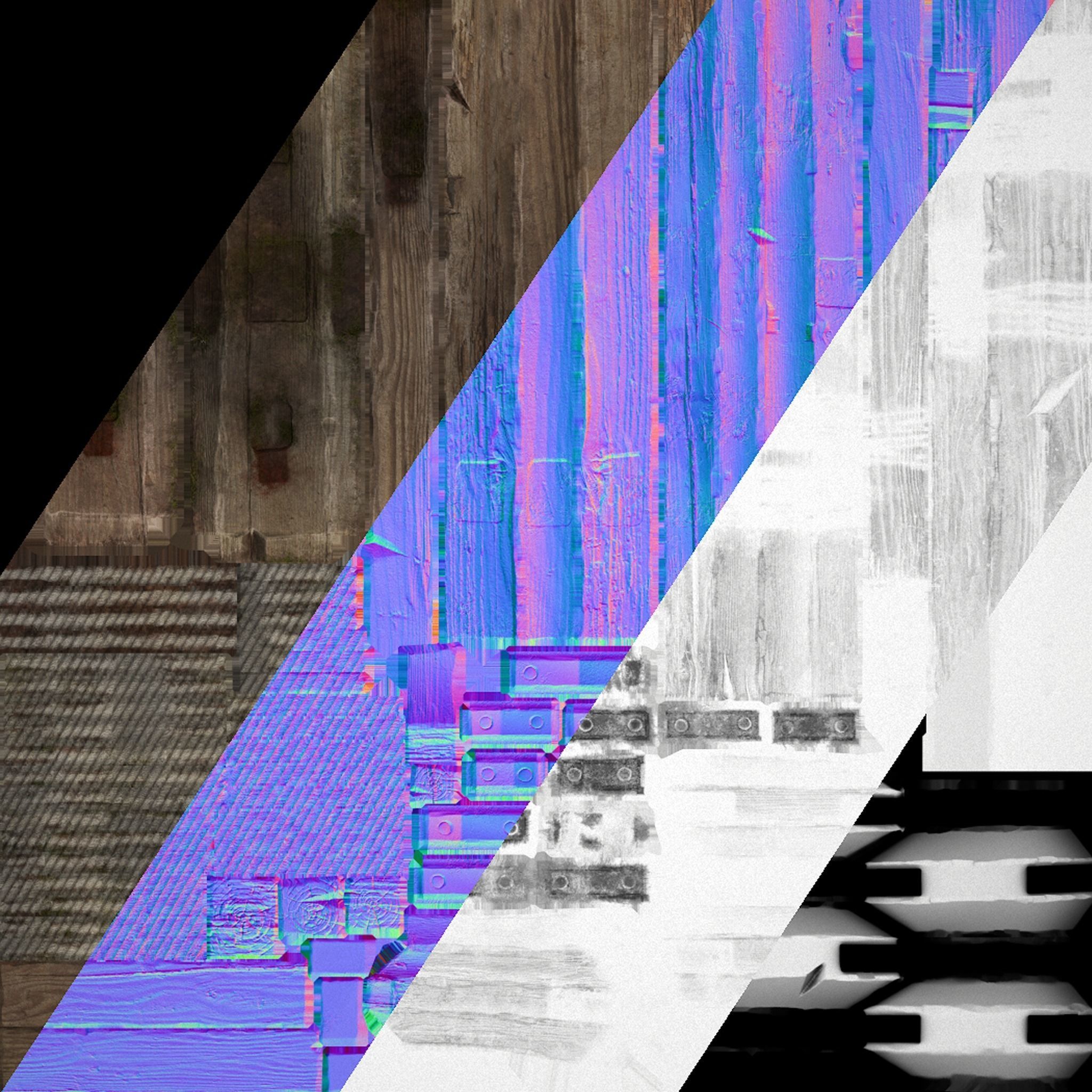 Medieval Torture Cage Set  Low-poly 3D model_30