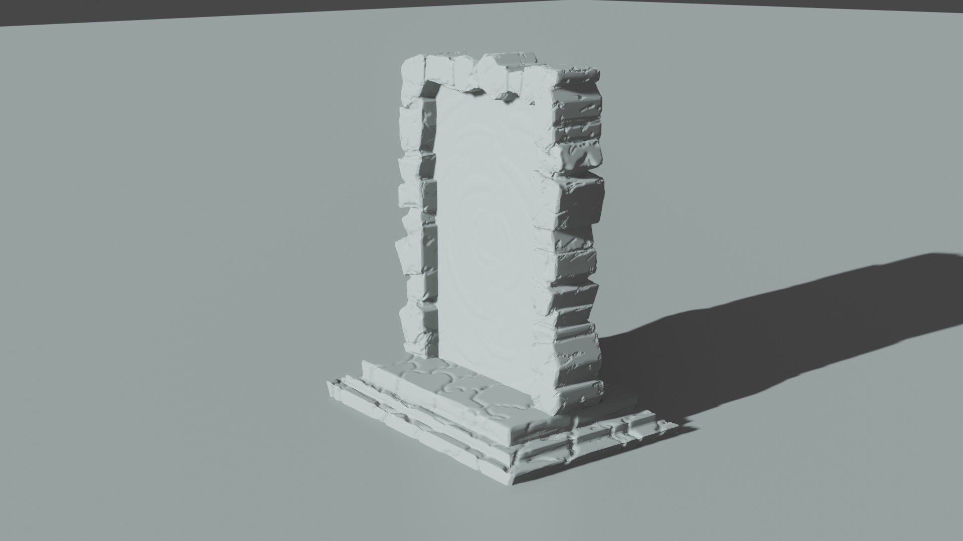 Portal miniture model  Low-poly 3D model_3