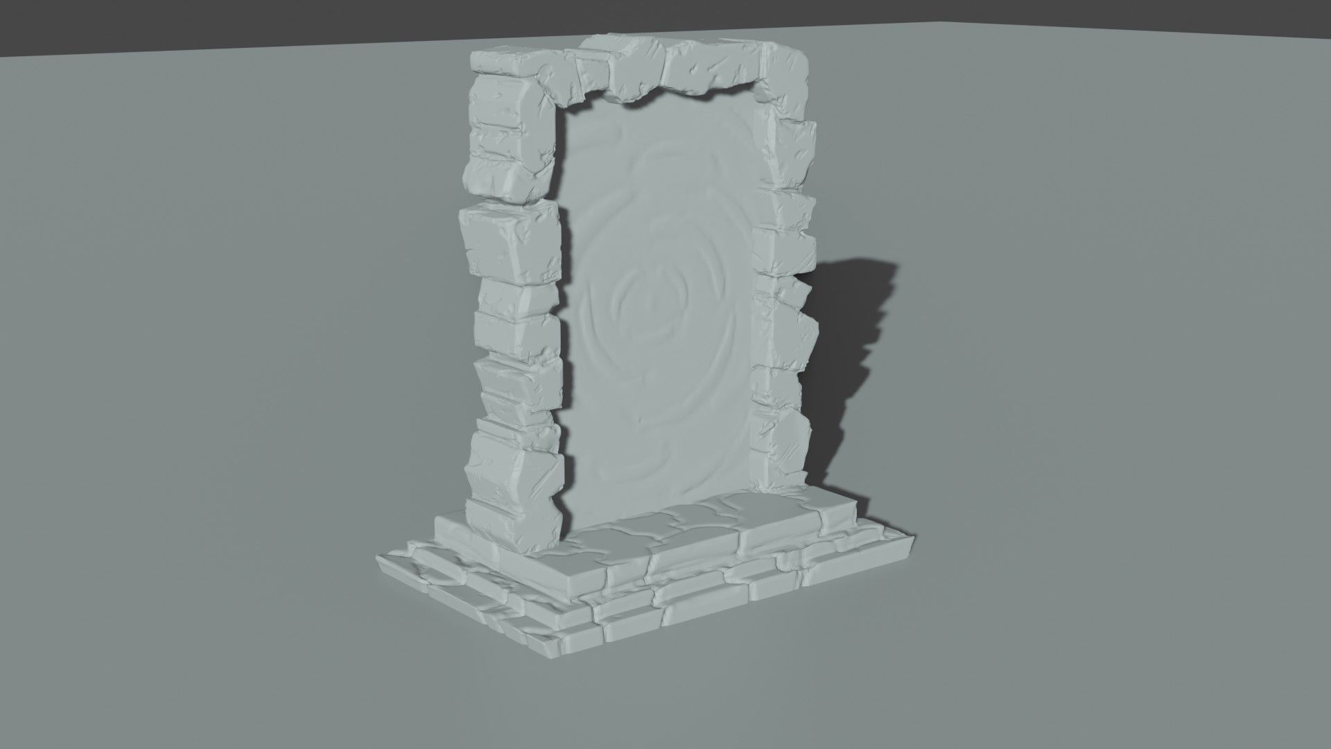 Portal miniture model  Low-poly 3D model_4