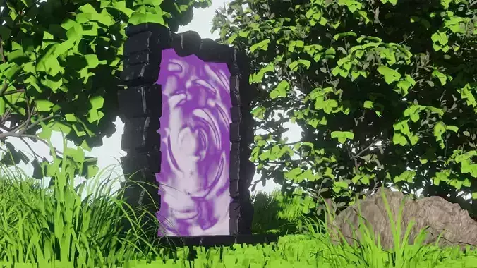 Portal miniture model 