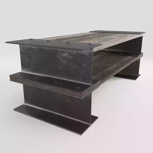 Industrial coffee table