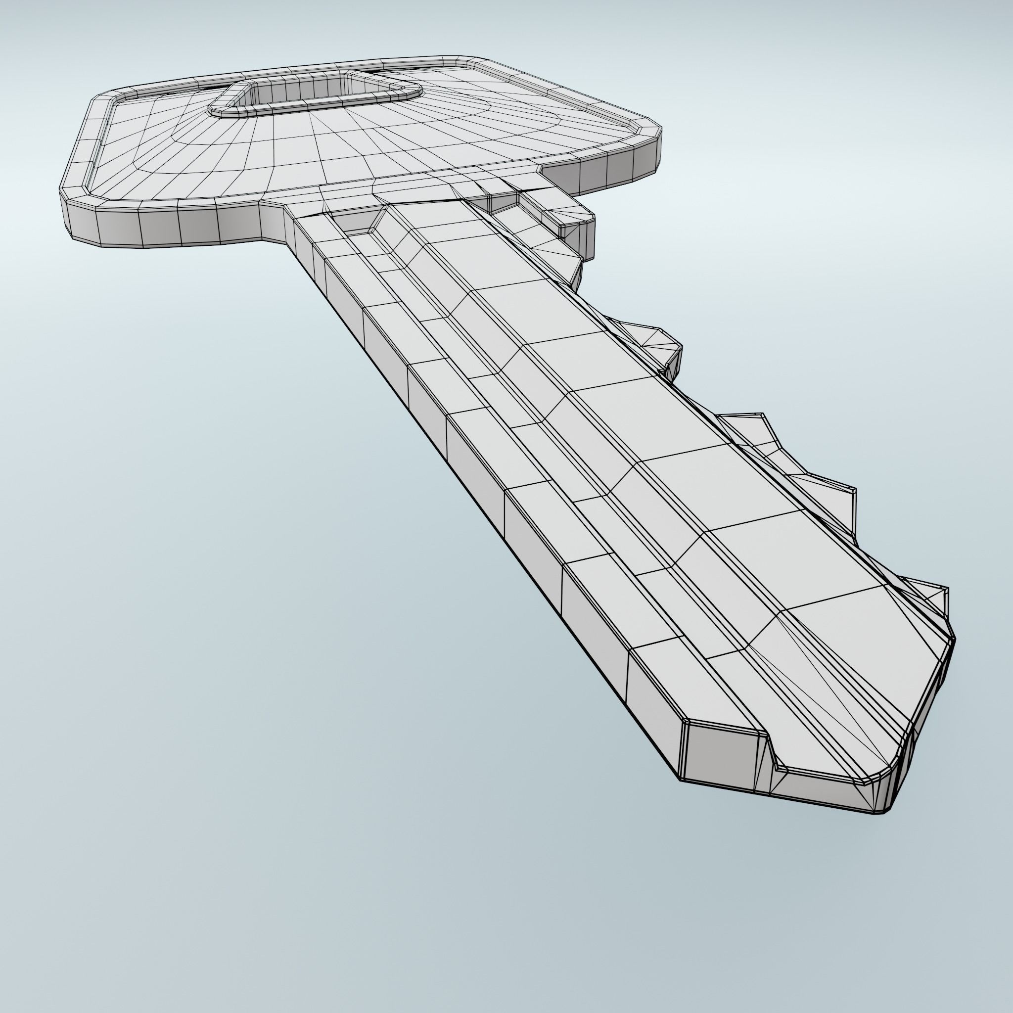 Key 2 metal 3D model_16