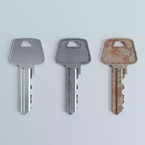 Key 2 metal 3D model