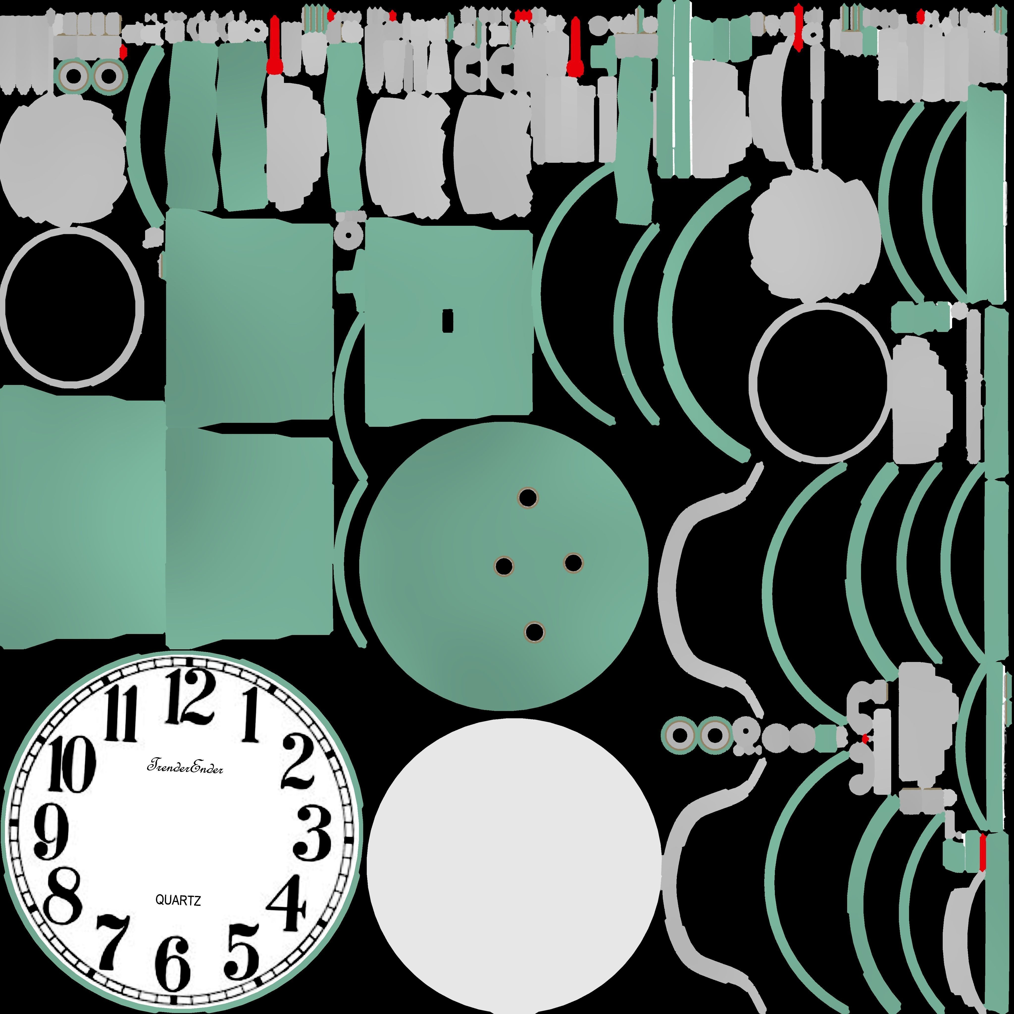 Vintage Alarm Clock 3D model_24