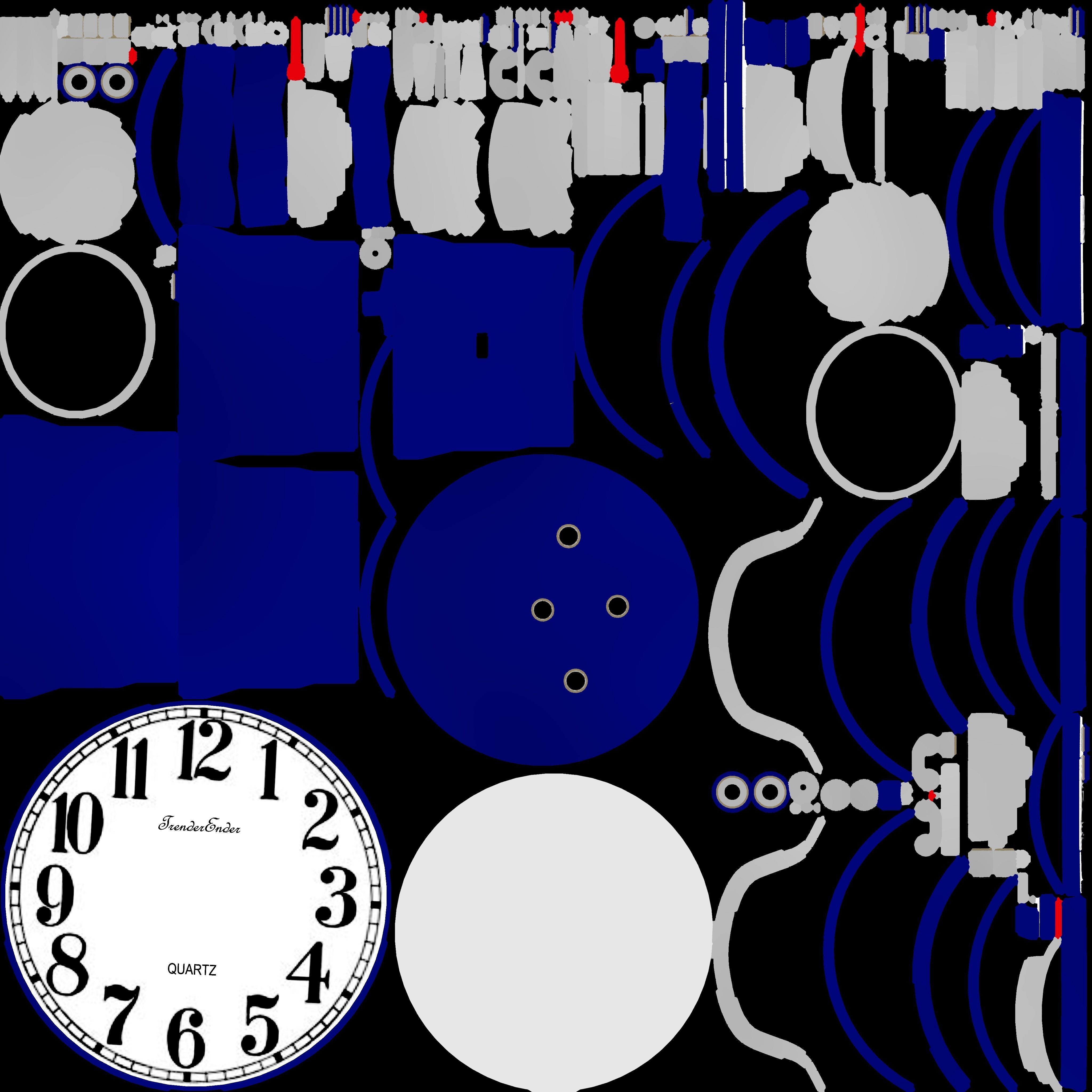 Vintage Alarm Clock 3D model_27