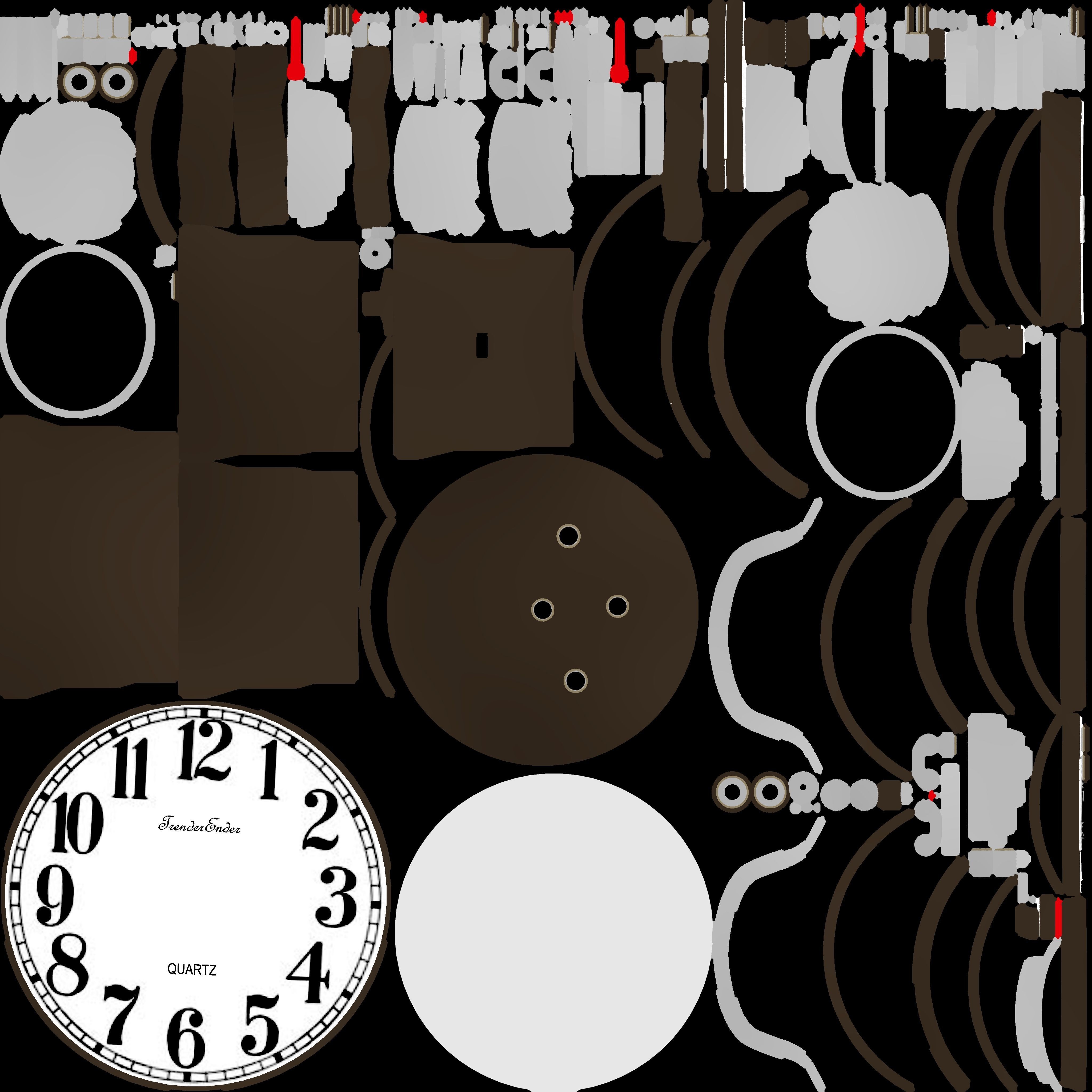 Vintage Alarm Clock 3D model_29