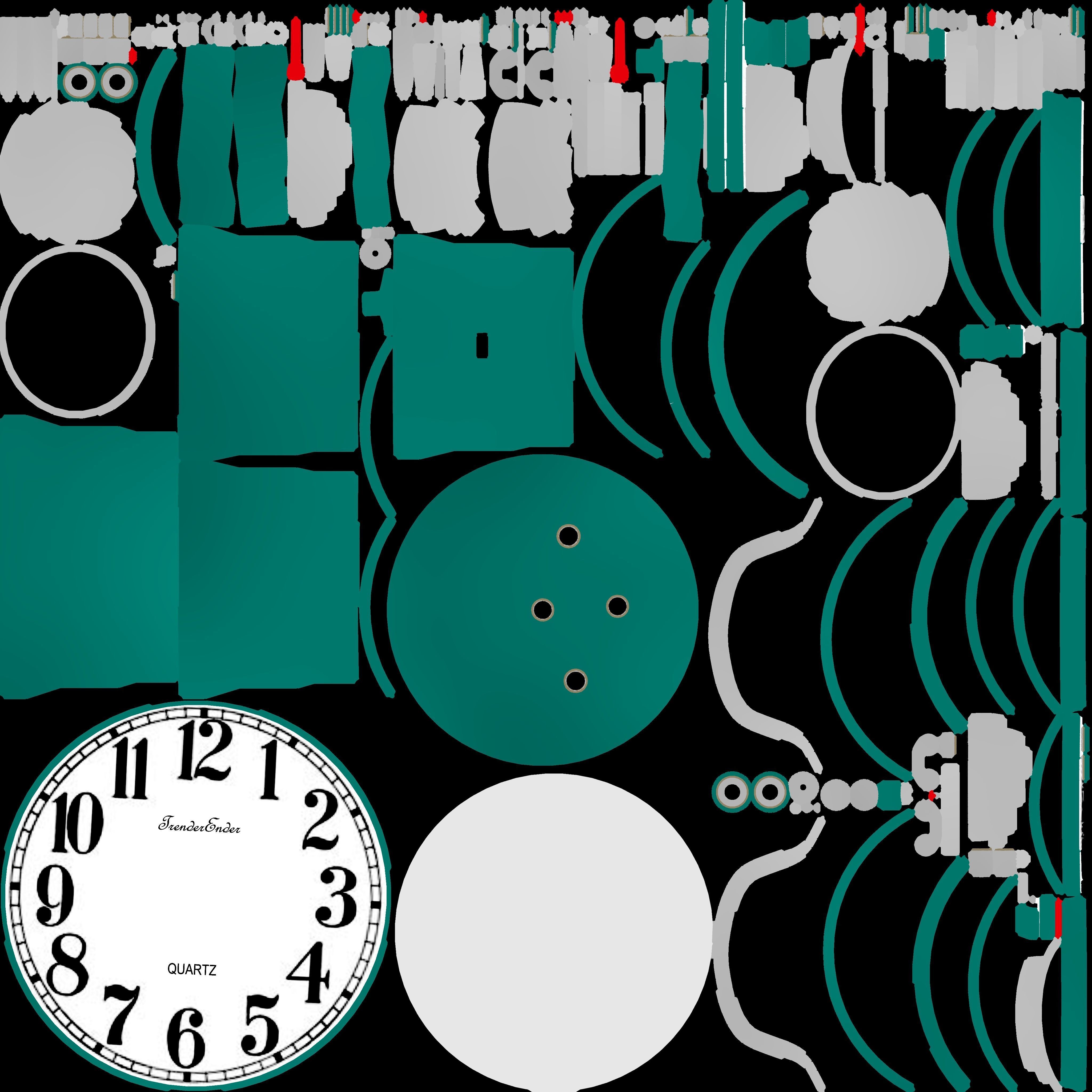 Vintage Alarm Clock 3D model_37